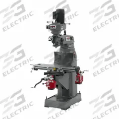 JET Vertical Milling Machine: JVM-836-1, 1 1/2 hp, 115/230V, w/ X- & Y-Axis Powerfeed (MPN 690211). Key specifications — attr1088193: JET; attr1088241: R8.