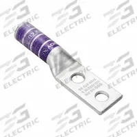 Compression Lug: For 3 AWG, Solid/Stranded Wire, 1/2 in Stud Size, Long, Copper Barrel (MPN YA3C2N). Key specifications — Inspection Hole: No; For Wire Type: Solid; For Wire Sizes: 3 AWG; Brand: BURNDY; Manufacturer Part Number: YA3C2N.