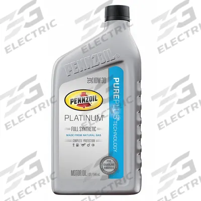PENNZOIL Engine Oil: Synthetic, 1 qt Size, Bottle, 10W-30 - Gasoline Engine Oil