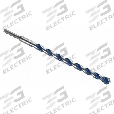 BOSCH Round Hammer Drill: 9/16 in Drill Bit Size, 7 1/2 in Max Drilling Dp - Round-Shank Masonry Drill Bits
