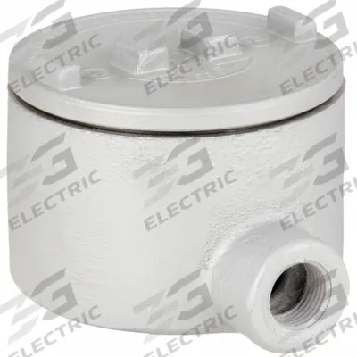 APPLETON ELECTRIC Conduit Outlet Body: Aluminum, GR, 1 1/4 in Trade Size, LB Body - LB Round Body - 90° Elbow Type