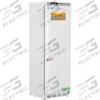 AMERICAN BIOTECH SUPPLY Lab Refrigerator: 14 cu ft, Upright, 1°C to 10°C, 24 3/8 in Overall Dp, Temp (MPN ABT-HC-ERP-14). Key specifications — Door Opening Style: Right; Color: White; Alarm Type: Temperature; Manufacturer Part Number: ABT-HC-ERP-14; Brand: AMERICAN BIOTECH SUPPLY; Product Type: Lab Refrigerator; Door Type: Swing Solid; Refrigerant Type: R-600a.