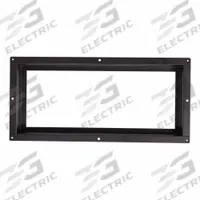 Floor Register: Ceiling/Floor/Wall, 4 in H, 12 in W, Decorative, Powder Coated, Black, Steel Grille (MPN FLUSH6X14BLK-HP). Key specifications — Adjustable Blades: No; Brand: FITTES; Airflow Directions: One-Way; Grille Color: Black.
