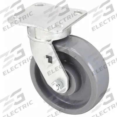 APPROVED VENDOR Plate Caster: Corrosion-Resistant, Swivel, Nylon, 6 in Wheel Dia - Medium-Duty General-Purpose Kingpinless Plate Casters