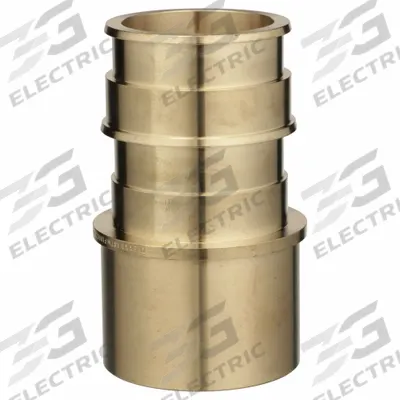 ZURN Barbed Fitting Adapter: 1 35/64 in ID x 2 in Pipe Size, Barbed x FTG, Brass - Expansion Brass Barbed Tube Fittings