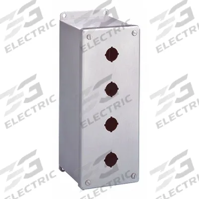 HOFFMAN Push Button Enclosure: 22mm, 1 Holes, 304 Stainless Steel - Enclosures for 22mm Operators