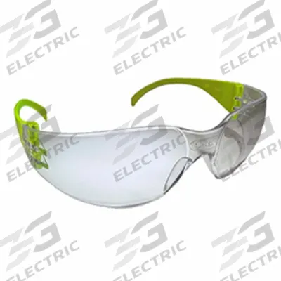 PYRAMEX Safety Glasses: Clear Lens, Frameless, Anti-Fog, Clear Frame - Basic-Fit Visitor Safety Glasses