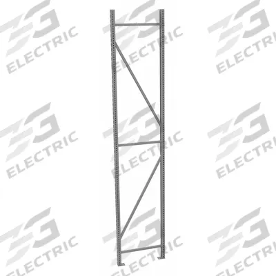 TENNSCO Bulk Storage Upright Frame: 120 in Overall Ht, 14 ga, 17,000 lb Load Capacity - Standard Welded Uprights for Bulk Racks
