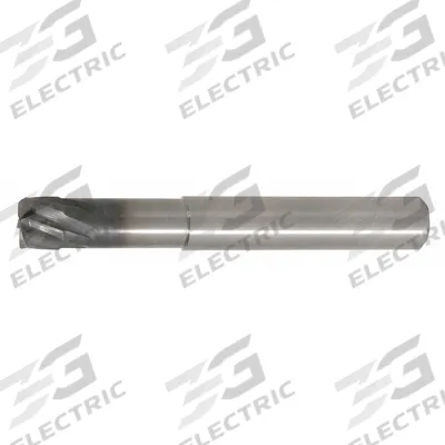 WIDIA HANITA Ball End Mill: Carbide, AlTiN Coated, 6 Flute, 6 mm Mill Dia, 0.2 mm LOC - High-Feed Carbide Ball End Mills for Hardened Materials