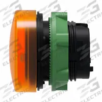 SCHNEIDER ELECTRIC Pilot Light Head: 22 mm Panel Mounting Hole Dia, Orange, Smooth, LED, XB5 Series (MPN ZB5AV053). Key specifications — Brand: SCHNEIDER; Compatible Lamp Module Type: Universal LED Module; Compatible with Series: XB5.
