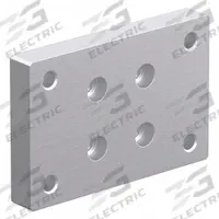Base Plate: 10 Series, Aluminum, 2 1/2 in x 1/2 in x 3 3/4 in, Drop-In, Quad, Adj (MPN 2418). Key specifications — Includes Fasteners: No; Mounting Type: Drop-In; System of Measurement: Inch; Finish: Anodized; Brand: 80/20; Material: Aluminum; Product Type: Flange Mount Caster Base Plate; Adjustable: Yes.