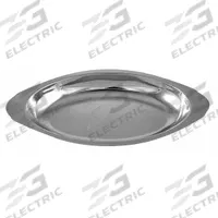 ITI Oval Au-Gratin: 15 oz Capacity, 1 1/4 in Overall Dp, 5 3/4 in Overall Wd, 10 1/2 in Overall Lg (MPN ITW-I-I-15). Key specifications — Material: Stainless Steel; Brand: ITI; Color: Silver.