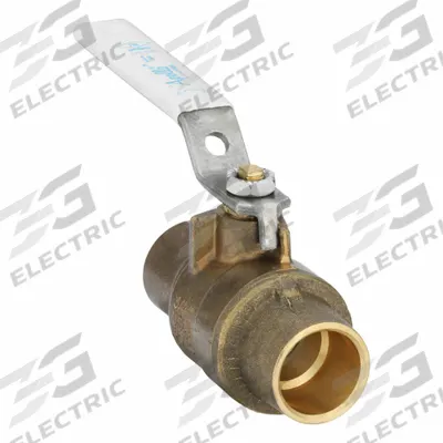 APOLLO Manual Two-Way Ball Valve: 3/4 in, Brass, Straight, Sweat x Sweat - Brass Ball Valves
