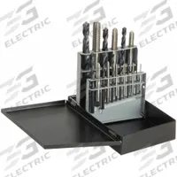 APPROVED VENDOR Drill Bit and Tap Set: 18 Pc (MPN 5PXJ4). Key specifications — attr1300596: Straight Flute.