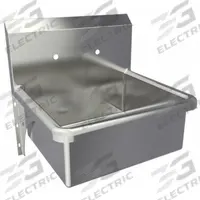 SANI-LAV Hand Sink: 1 Stations, 9 in Bowl Dp, 20 in Bowl Lg, 17 in Bowl Wd, Faucet Not Included (MPN 5048). Key specifications — Includes Side Splash: Side Splash Not Included; Series: Stainless Steel Hand Wash Sink; Brand: SANI-LAV.