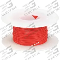 OK INDUSTRIES Spooled Wrapping Wire: 100 ft Overall Lg, 26 AWG Conductor Size, Red (MPN KSW26R-0100). Key specifications — Manufacturer Part Number: KSW26R-0100; Brand: OK INDUSTRIES; Conductor Insulation Material: PVDF; Standards: UL 1422; Series: Kynar®; Wire Type (Not for Merchandising): KSW Jacket for Easier Stripping.