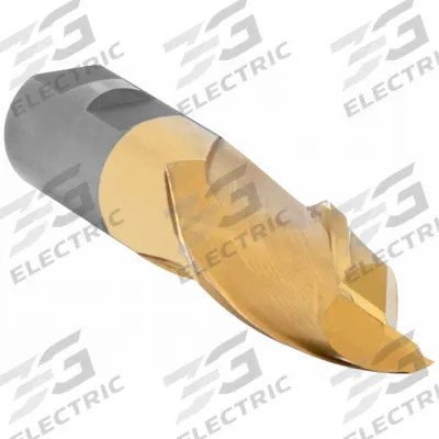 CLEVELAND Square End Mill: High Speed Steel, TiN Coated, 2 Flute, 5/8" Mill Dia - General Purpose High-Speed Steel Square End Mills
