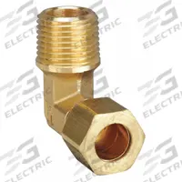 PARKER Compression Fitting Elbow: 1/2 in OD x 1/2 in Pipe Fitting Size, Compression x MNPT, 10 PK (MPN 169C-8-8). Key specifications — Brand: PARKER.
