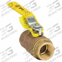 APOLLO Manual Two-Way Ball Valve: 3/4 in, Bronze, Straight, FNPT x FNPT, 600 psi Max. Pressure (CWP) (MPN 77C10401A). Key specifications — Brand: APOLLO; Handle: Lever.