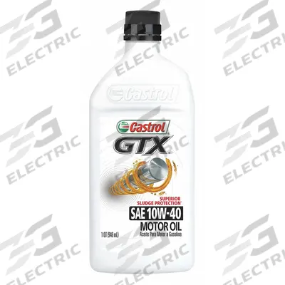 CASTROL Engine Oil: Conventional, 1 qt Size, Bottle, 10W-40 - Gasoline Engine Oil