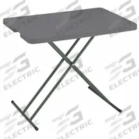 ICEBERG Folding Table: Rectangle Table Shape, Charcoal Tabletop, 19 1/2 in Dp, 30 1/8 in Wd (MPN 65491). Key specifications — attr1035217: Charcoal; attr1035250: Charcoal; attr1035202: ICEBERG.