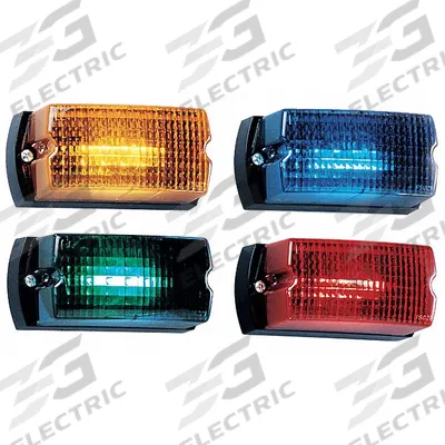 FEDERAL SIGNAL Warning Light: Blue, LED, 120V AC, 5 1/16 in Overall Lg - Wired Strobe Lights