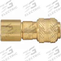 DIXON VALVE & COUPLING Quick Connect Hose Coupling: 1/4 in Body Size, 3/8 in Hose Fitting Size, FNPT (MPN 2DF3-B). Key specifications — Brand: DIXON VALVE & COUPLING; Thread Size: 3/8"-18; Coupling Locking Type: Sleeve; Hose Fitting Gender: Female.
