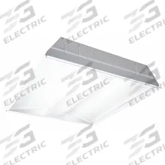 COLUMBIA LIGHTING Recessed Troffer: 2 ft Lg, 2 ft Wd, 3,445 lm, 3500K, 31 W, 120 to 277V AC (MPN LSER22-35MLG-C-EDU). Key specifications — attr1261884: 120 to 277V AC; attr1261878: COLUMBIA LIGHTING; attr1261883: U-Bend T8; attr1261870: 3500K; attr1261880: Yes.