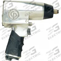 CHICAGO PNEUMATIC Air Impact Wrench: Compact, 1/2 in Drive, Pistol-Grip, Square, Std, Friction Ring (MPN CP734H). Key specifications — attr1321013: NPT; attr1321019: Compact; attr1321030: CHICAGO PNEUMATIC; attr1321012: Standard; attr1321025: Square.