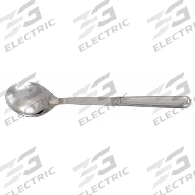 CRESTWARE Serving Spoon: 11 3/4 in Overall Lg, Silver - Serving Spoons