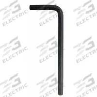 WESTWARD Hex Key: 0 Ball Ends, 5/32 in Tip Size, SAE, Short, Alloy Steel, Black Oxide, L, 2 Tips (MPN 54TU48). Key specifications — attr1205521: WESTWARD; attr1205526: Black Oxide.