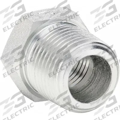 PARKER Metal Pipe Straight: 1 1/2 in x 1 in, Male NPT Threaded x Female NPT Threaded - Threaded High-Pressure Pipe Fittings