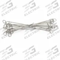 APPROVED VENDOR Bale Ties: Oiled, 16 ga Wire Gauge, 0.062 in Wire Dia, 4 in Lg, Stainless Steel, 304 (MPN 16SS3044-5M-AD1). Key specifications — Material: Stainless Steel; Number of Loops: Double Loop; Brand: APPROVED VENDOR; Stainless Steel Grade: 304.