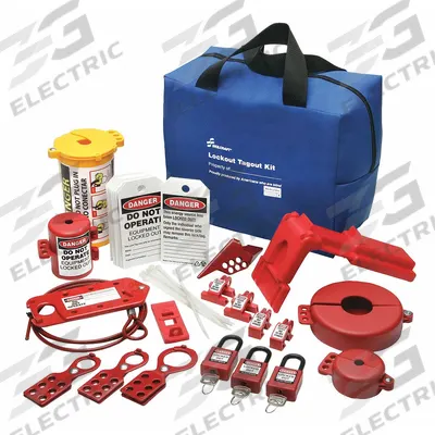 ABILITY ONE Lockout/Tagout Kit: Electrical/Valve, Keyed Different Padlocks - Portable Electrical & Valve Lockout Kits