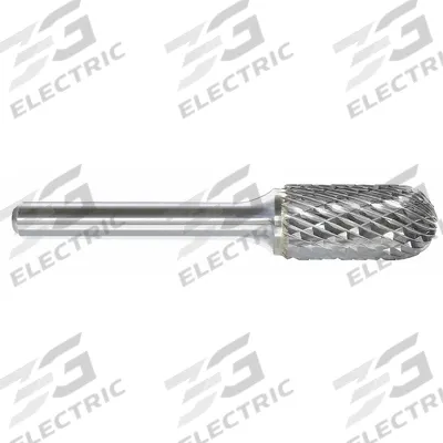 APPROVED VENDOR Carbide Bur: Ball-Nosed Cylinder, SC-16, Double Cut, 3/4" x 3/4" Head - Double-Cut Ball-Nosed Cylinder Burs