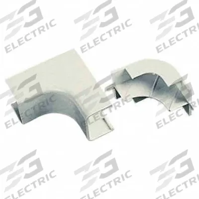 PANDUIT Raceway Fittings: LD5/LDPH5, White, ABS Plastic, 2 in x 1 in x 2 in x 3/4 in - Tees & Elbows for Fiber-Routing Raceways