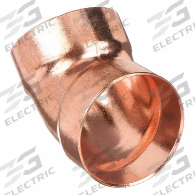 NIBCO Sweat Fitting Elbow: 1 1/2 in CTS x 1 1/2 in CTS, Cup x FTG, Drain/Vent - Drain, Waste & Vent Wrot Copper & Bronze Tube Fittings