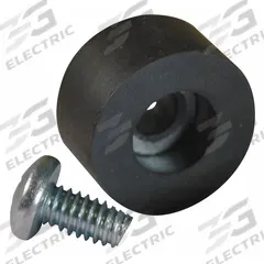 JB INDUSTRIES Rubber Foot with Screw: PR-4, Rubber Foot with Screw