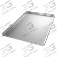 CHICAGO METALLIC Sheet Pan: Sheet Pan Pan, Full Sheet Pan Size, Aluminum, Glazed, Solid, Closed Bead (MPN 40698). Key specifications — Bead Closure: Closed Bead; Coating: Glazed; Pan Style: Sheet Pan; Perforation: Solid; Brand: CHICAGO METALLIC; Color: Silver; Material: Aluminum; NSF Certified: No.