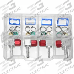 AIRSEPT A/C Line 90 Degrees Repair Kit: Line-to-Hose Connector Assortments, 76726