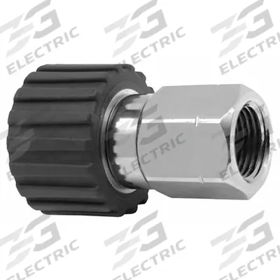 MOSMATIC Rotary Union: Straight, Nickel-Plated C38500 Brass, 1 Passages - Brass Rotating Joints & Unions