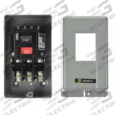 SQUARE D Manual Motor Starter: Non-Reversing, 3 Poles, 30 A, NEMA Size M-1 - Enclosed Non-Reversing Starters with Thermal Overloads