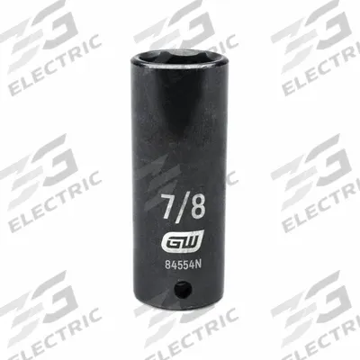GEARWRENCH General Purpose Impact Sockets: 1/2 in Drive Size, SAE, 7/8 in Socket Size - 1/2" Drive Impact Sockets