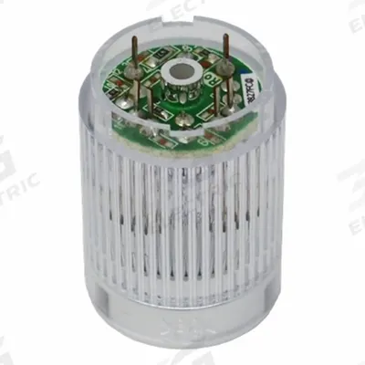 PATLITE Tower Light Module: Steady, 24V DC, Green, 25 mm Overall Dia, 30 mm Overall Ht - Steady Light Modules
