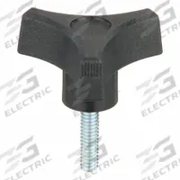 INNOVATIVE COMPONENTS Hand Knob: 3 Point, Plastic w/ Steel Thread, 1/4"-20 Thread, 2 in Dia, Black (MPN GN4C1000RT5--21). Key specifications — Brand: INNOVATIVE COMPONENTS.