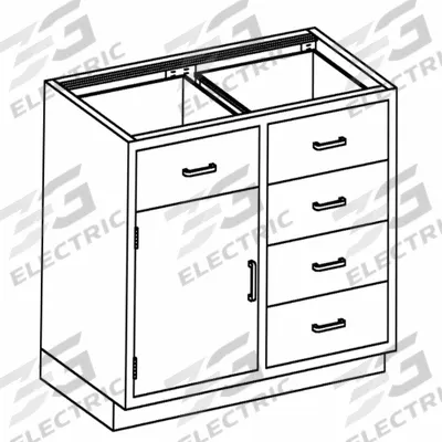 BLICKMAN Base Cabinet: 35 1/4 in Overall Ht, 22 in Overall Dp, 35 in Overall Wd - Base Cabinets