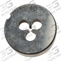 WESTWARD Alloy Steel Die, 4-40 UNC: CCT1060-81, Die