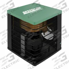 SPEEDAIRE Refrigerated Air Dryer: ISO Class 6, 15 cfm, 115V AC, 3/8 in NPT, 50°F Dew Point, 0.16 kW (MPN 906Y70). Key specifications — attr109787: 115V AC; attr109807: HPRB; attr109762: SPEEDAIRE.