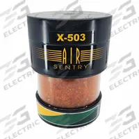 AIR SENTRY Hydraulic Tank Desiccant Breather: X Series, Silica Gel, 2 Micron Rating, 7 in Overall Lg (MPN 095X503). Key specifications — attr1257370: Cartridge Replaceable; attr1257368: No Indicating Gauge; attr1257371: X Series; attr1257355: Check Valve Included; attr95771: 2; attr95774: High Humidity/High Dust Applications - Paper Mills; Mine Quarries; Steam-Cleaning Rooms.