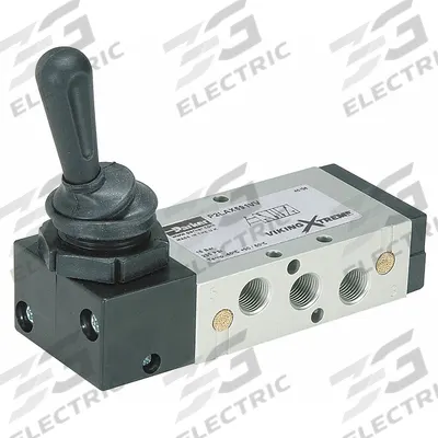 Parker Manual Air Control Valve: Viking Xtreme, Four-Way / Three-Position, Lever - Parker Viking X Series Manual Air Control Valves